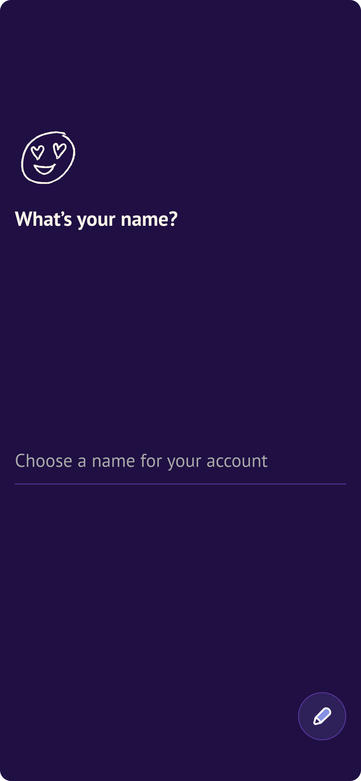 After: improved name input