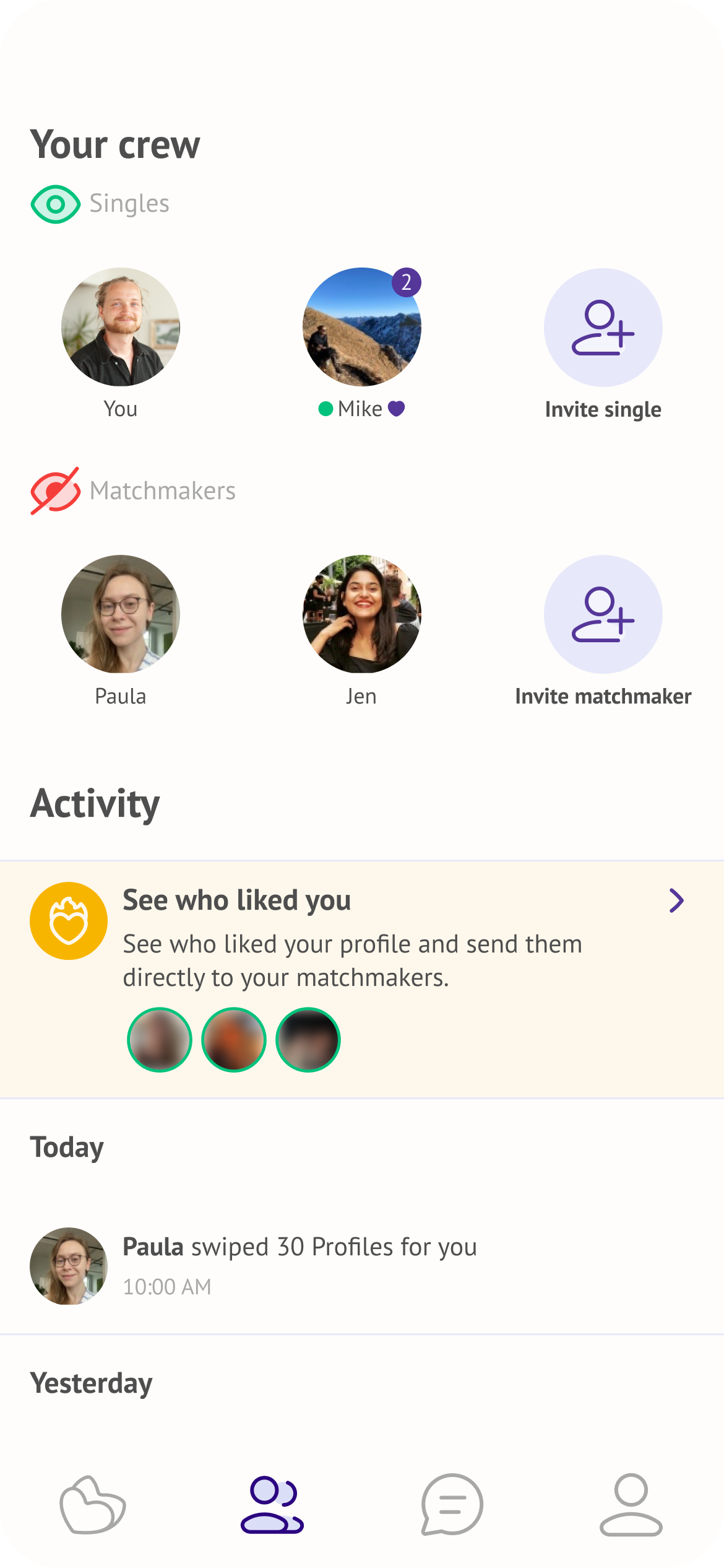 Premium placement — Activity log