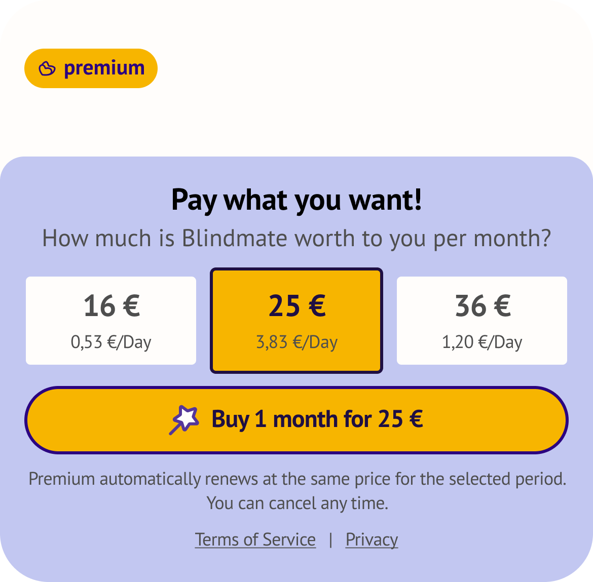 Pay What You Want model